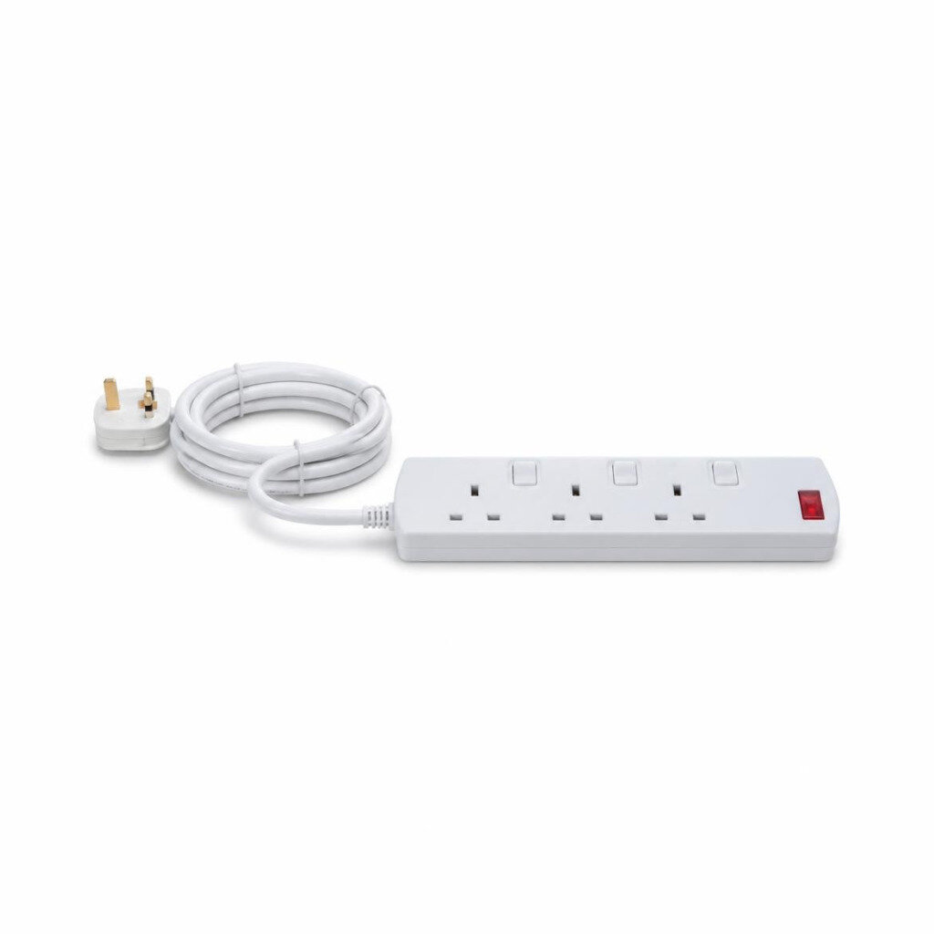 UMS 13A 5M4G TRAILING SOCKET NEON