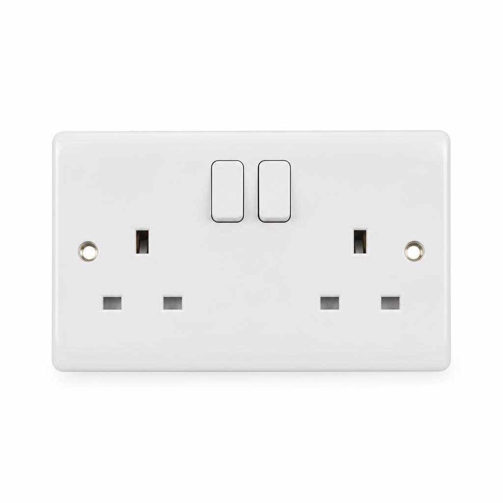 LWD 13A DOUBLE SWITCH SOCKET