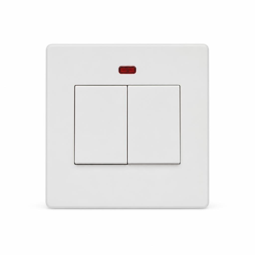 SIEMENS 20A DOUBLE POLE SWITCH - NEON INDICATOR