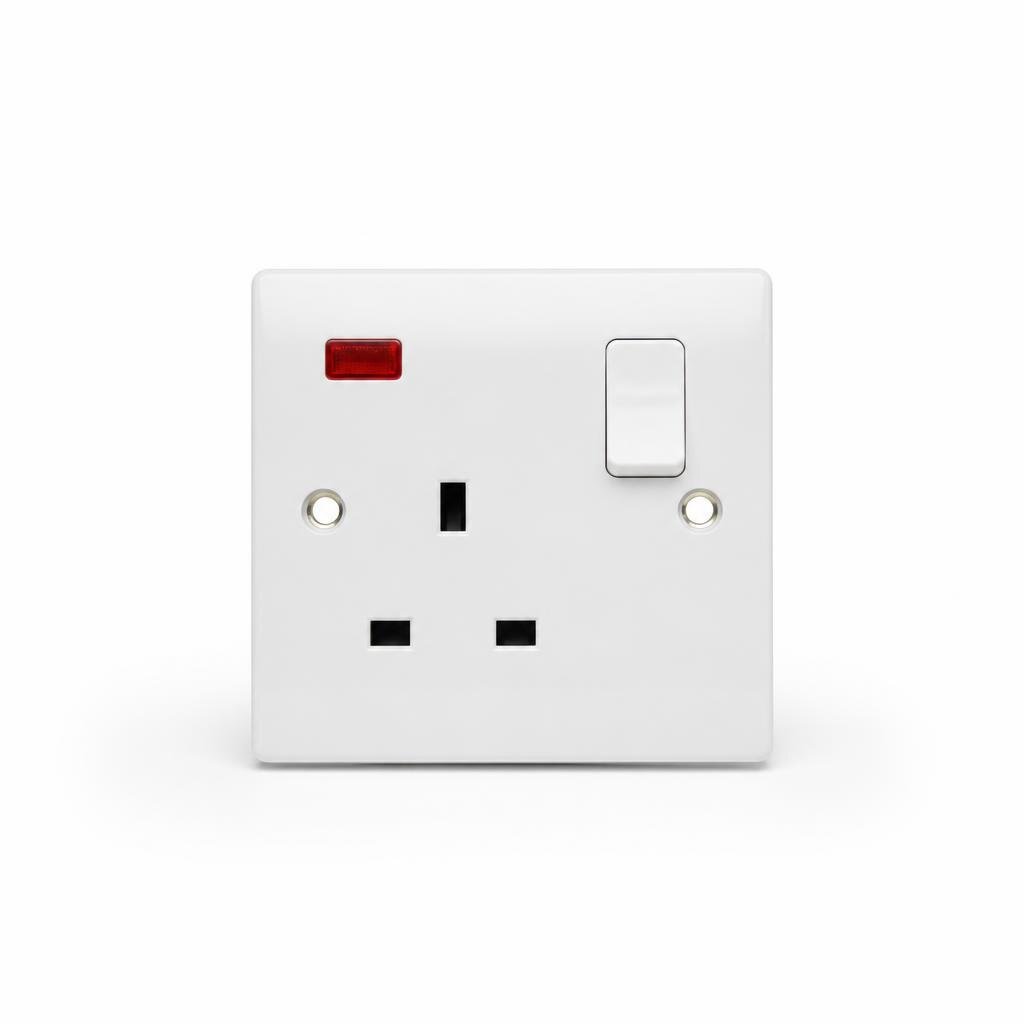 SIEMENS 13A2G SWICTCHED SOCKET - INDICATOR