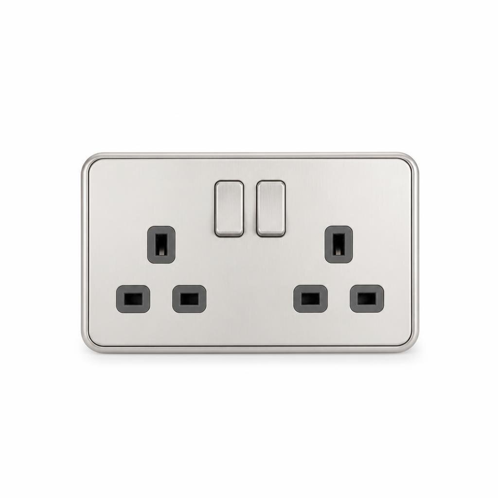 JET 13A DOUBLE METAL CLAD SWITCH SOCKET - SIRIM