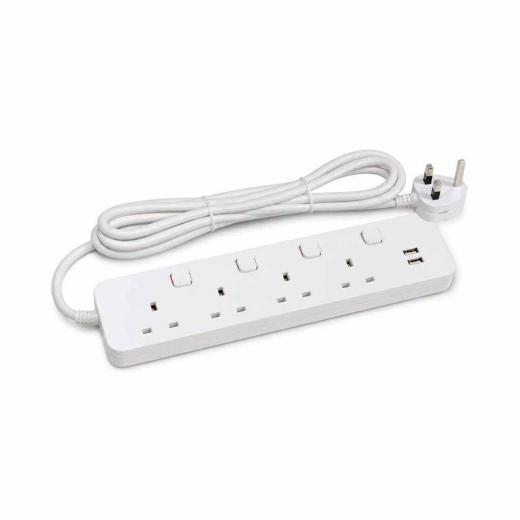 SUM 4G2USB X 6MTR EXT.SWITCH SOCKET OUTLET