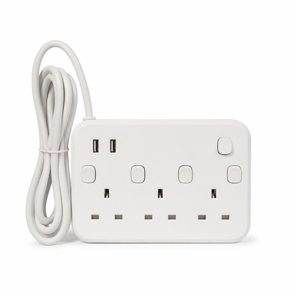 SUM 5G2USB X 6MTR EXT.SWITCH SOCKET OUTLET