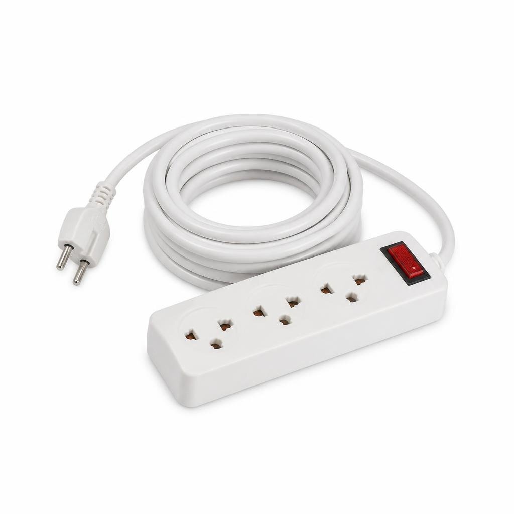 SUM 2G X 5MTR EXT.SWITCH SOCKET OUTLET NEON
