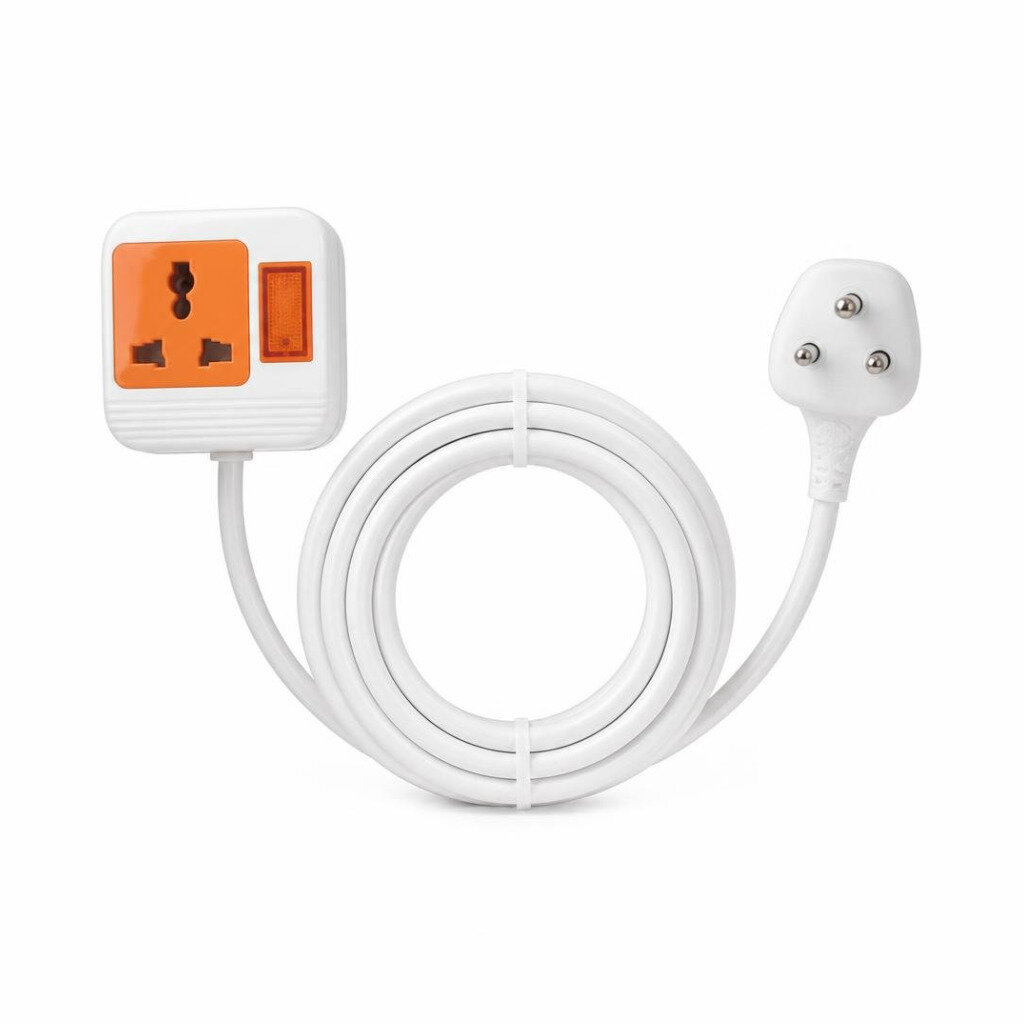 U-RIGHT 4G X 5MTR EXT.SWITCH SOCKET OUTLET NEON