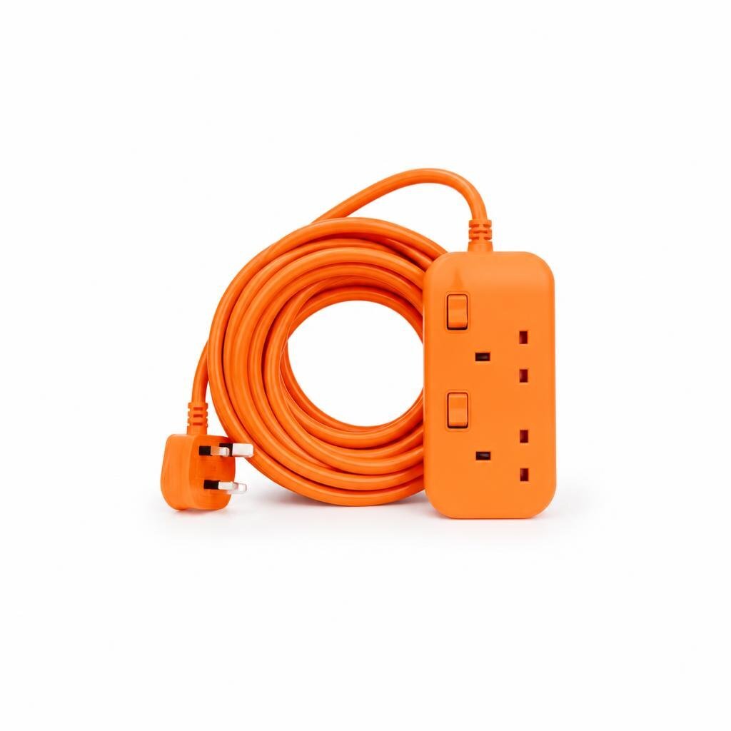 GELOOF 2G X 5MTR EXT.SWITCH SOCKET OUTLET NEON