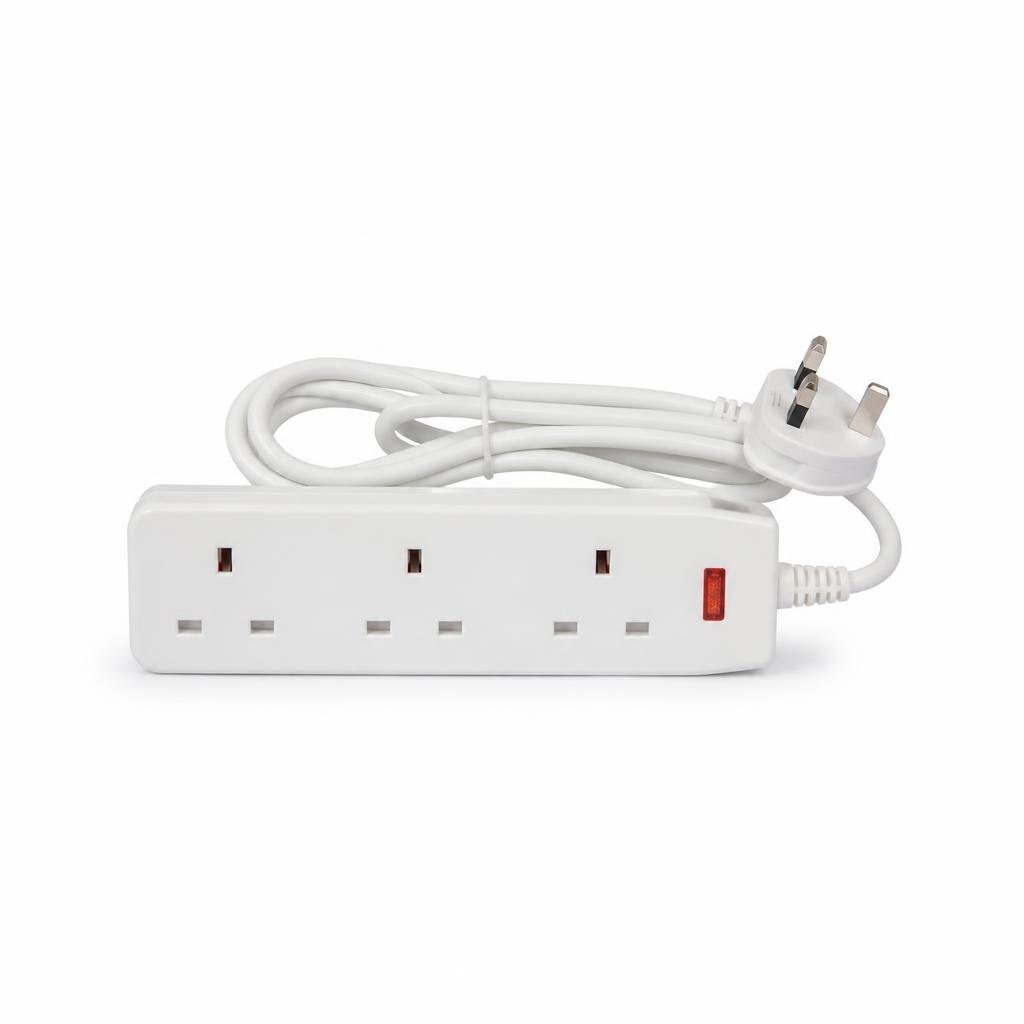 MD 3G X 2MTR EXT.SWITCH SOCKET OUTLET NEON