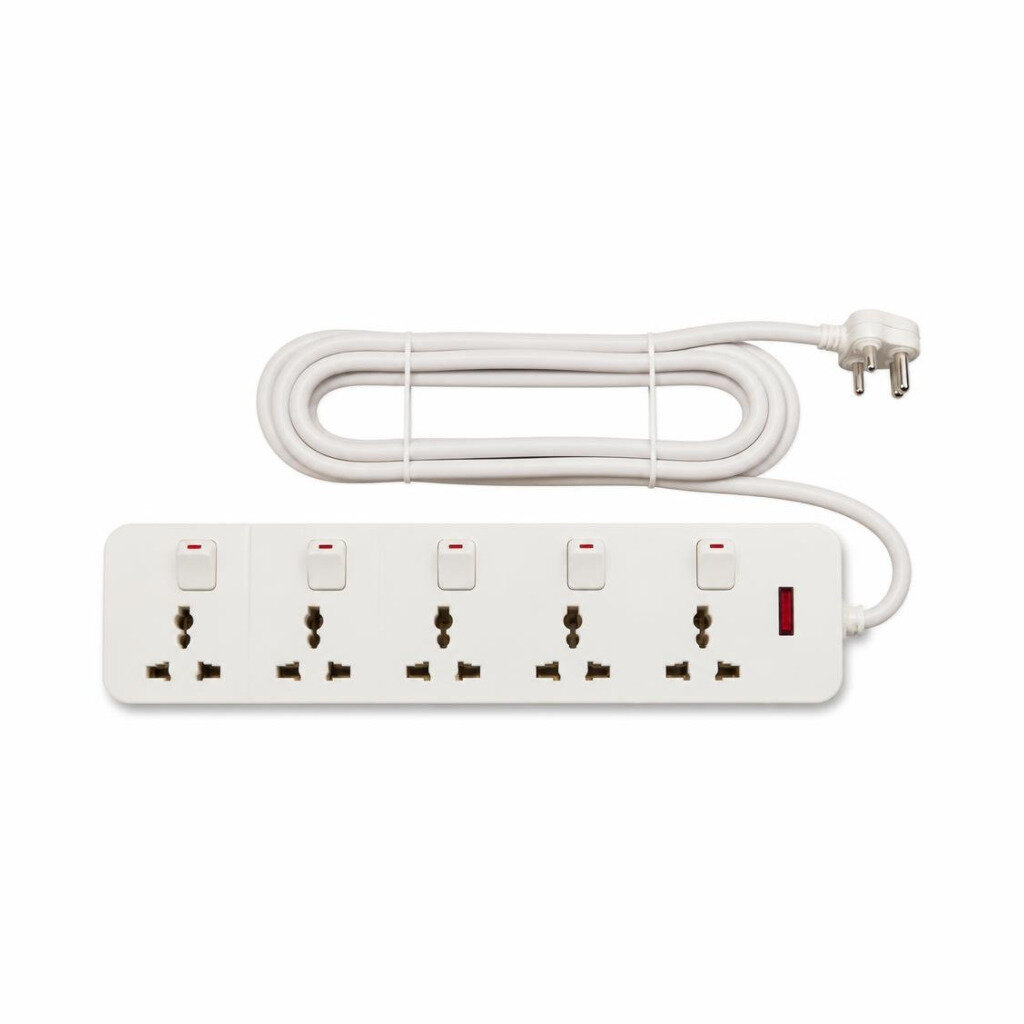 MD 5G X 2MTR EXT.SWITCH SOCKET OUTLET NEON