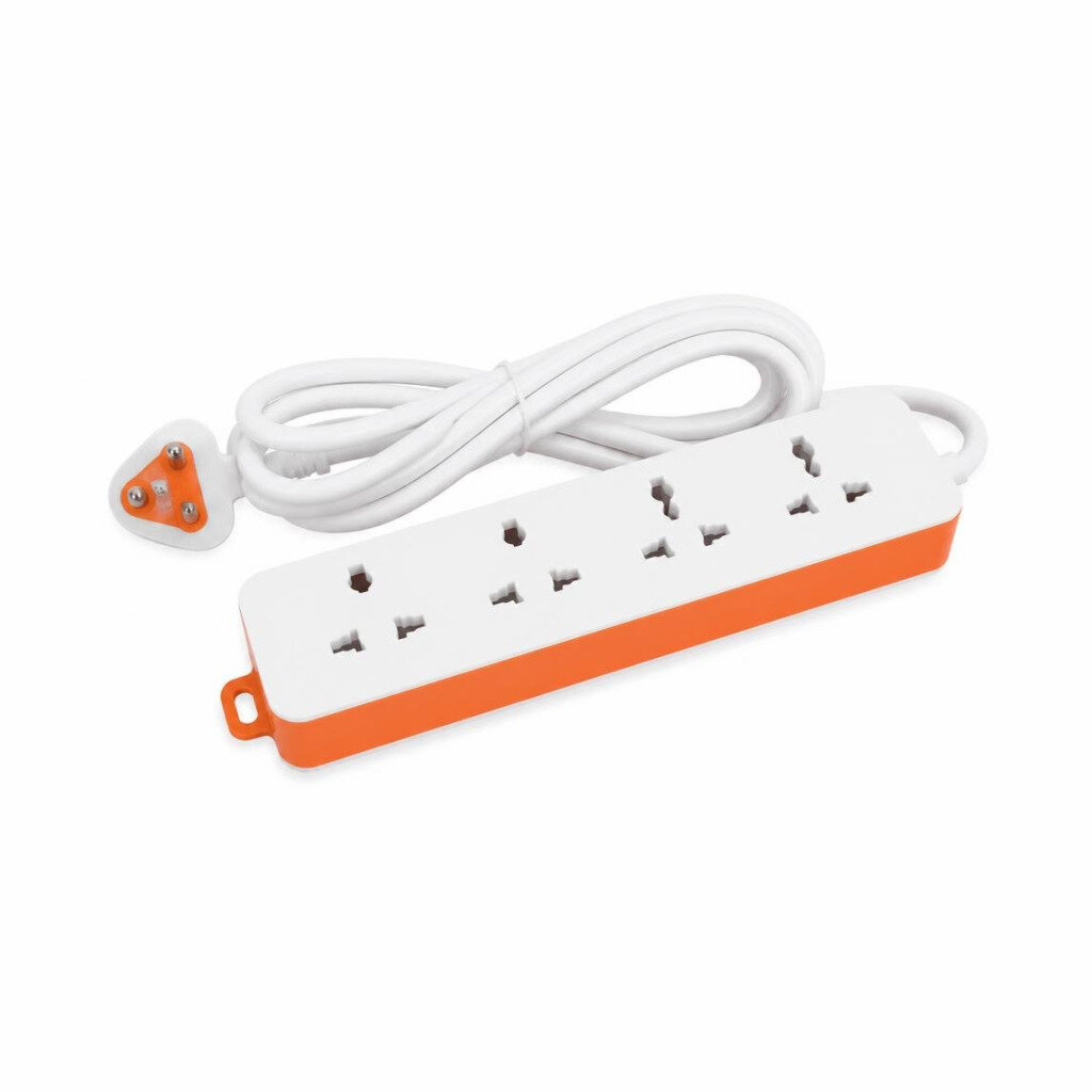 B&B 3G X 2MTR TRAILING SOCKET (WHITE/ORANGE)