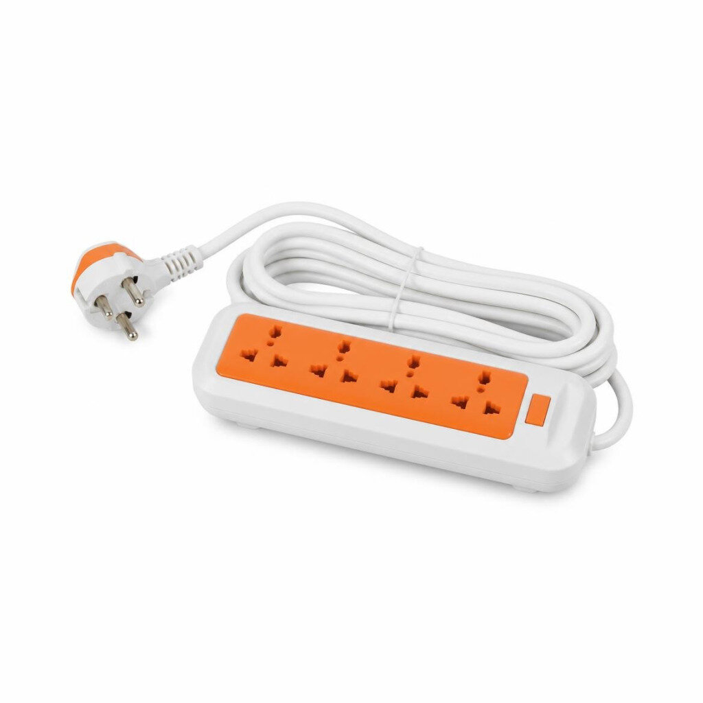 B&B 5G X 5MTR TRAILING SOCKET (WHITE/ORANGE)