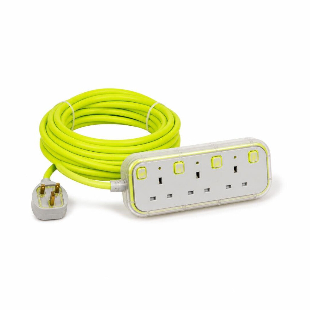 EXTREME 4G X 2MTR TRAILING SOCKET NEON