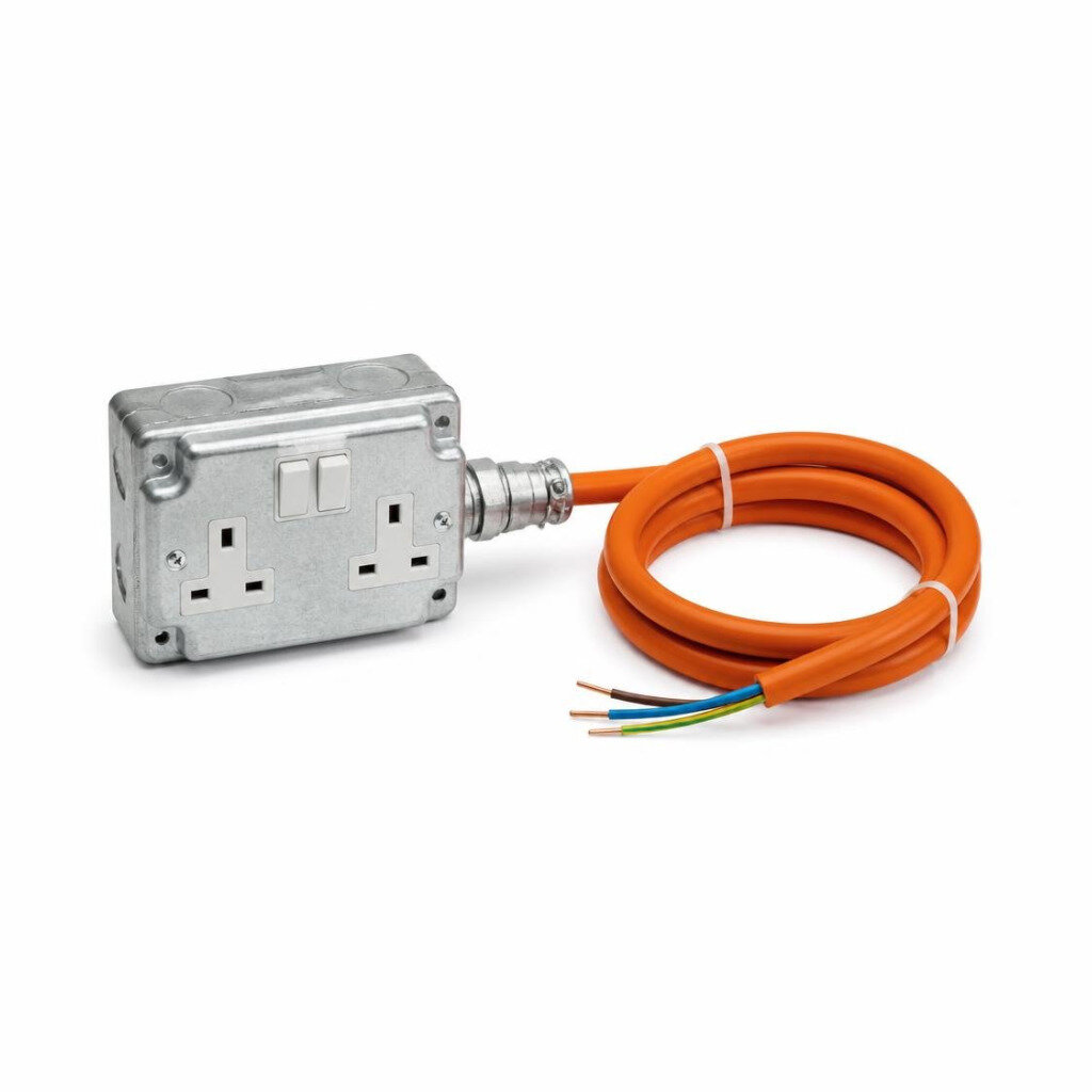 2G10M METAL SWITCH SOCKET - 40/02MM CABLE ORANGE