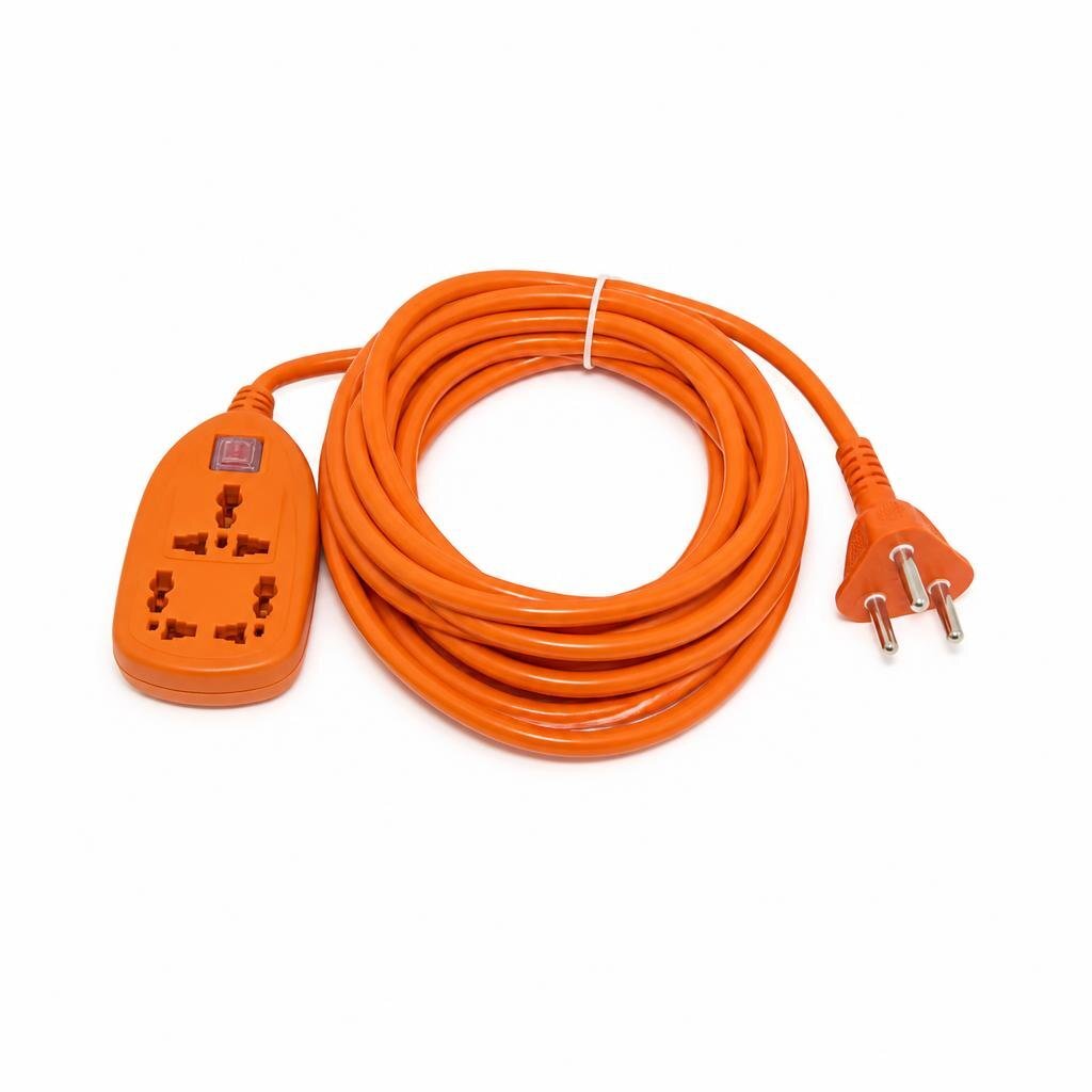OPS 4G X 2MTR TRAILING SOCKET NEON S.PROTECTOR