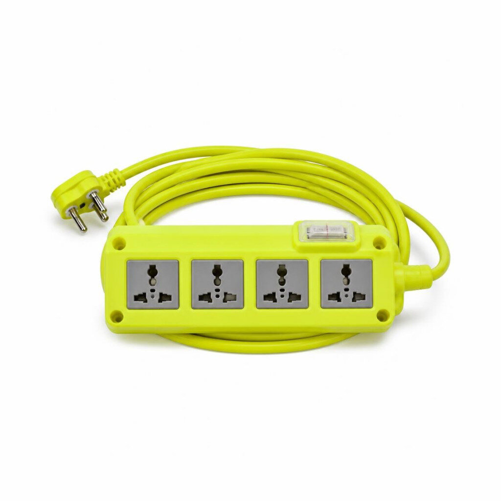 OPS 4G X 5MTR TRAILING SOCKET NEON S.PROTECTOR