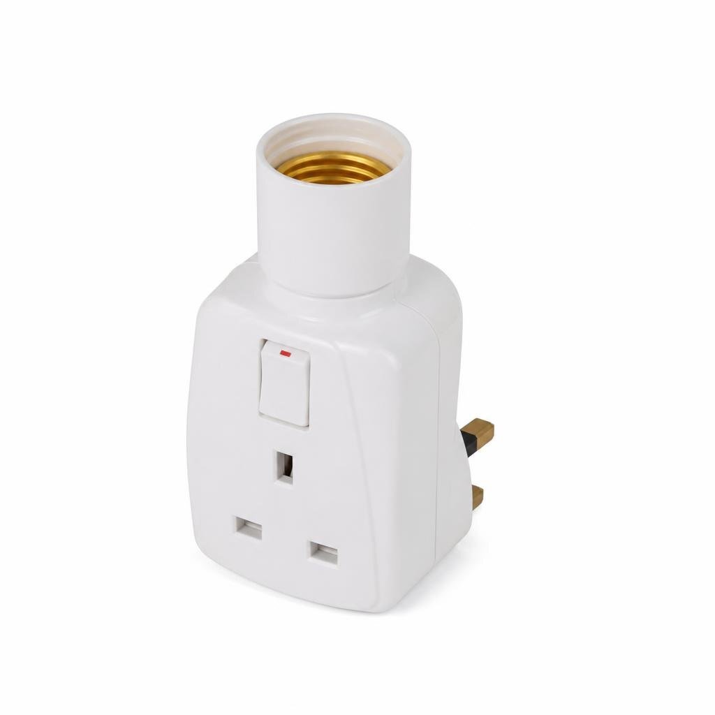 13A PLUG TOP C/W SWITCH E27 HOLDER