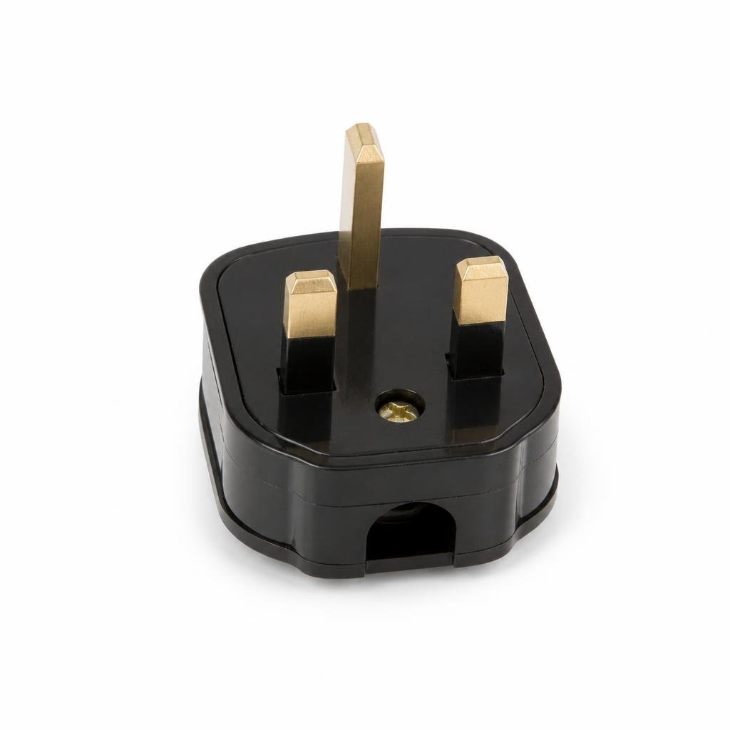 KAWA 3313 13A PLUG TOP C/W SCREW (BAKELITE)