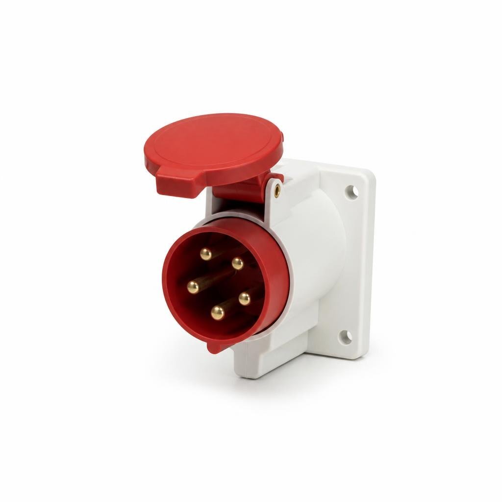 CEE 16A 5PIN WEATHERPROOF WALL CONNECTOR