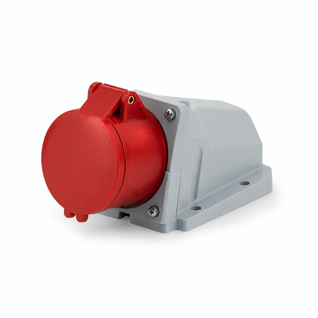 CEE 32A 5PIN WEATHERPROOF WALL CONNECTOR