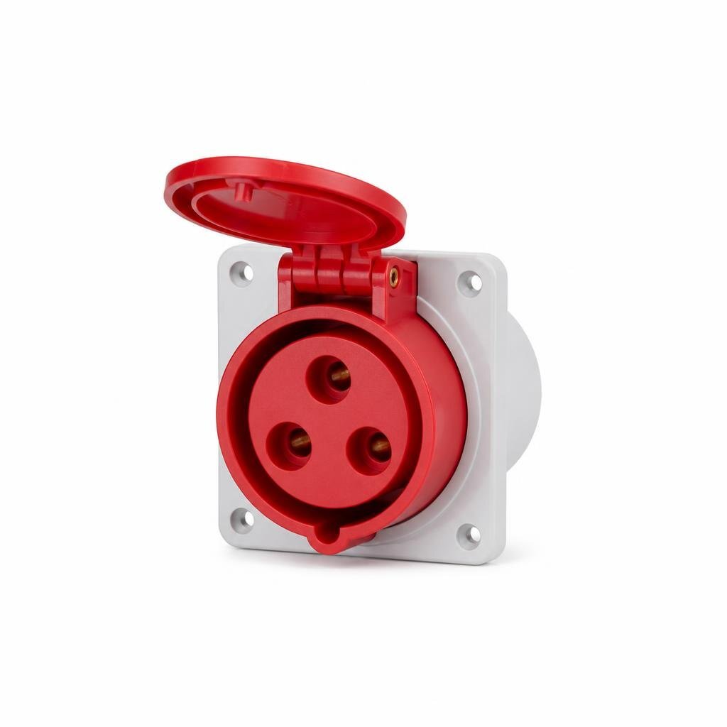 YMZ 223 32A 3PIN 240V INDUSTRIAL CONNECTOR SOCKET