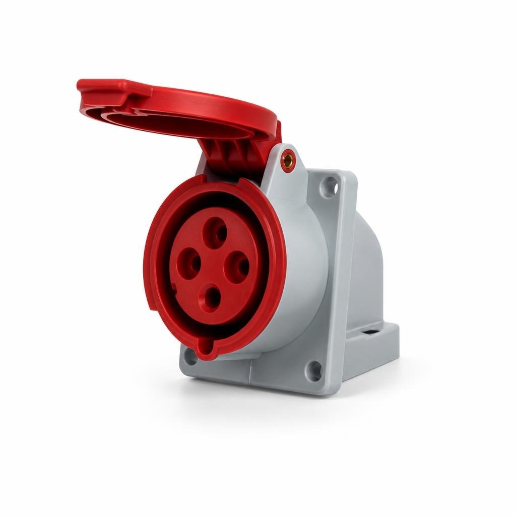 YMZ 224 32A 4PIN 415V INDUSTRIAL CONNECTOR SOCKET
