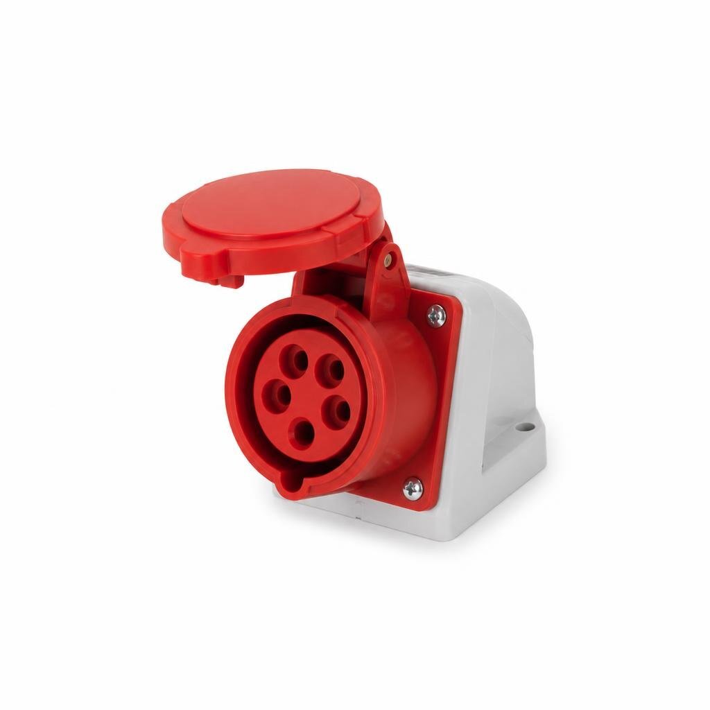 YMZ 125 32A 5PIN 415V INDUSTRIAL WALL SOCKET