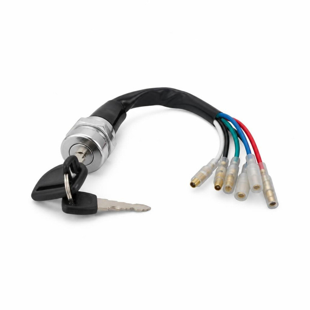 LDG6000CLE STARTER KEY SWITCH C/W KEY & 5 WIRE