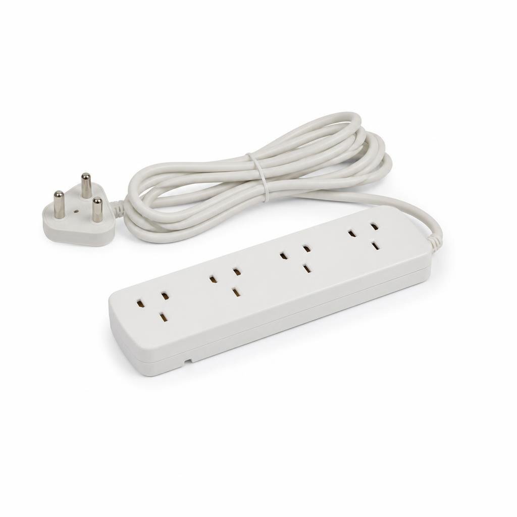 MD 5G TRAILING SOCKET C/W 5M WIRE & PLUG TOP