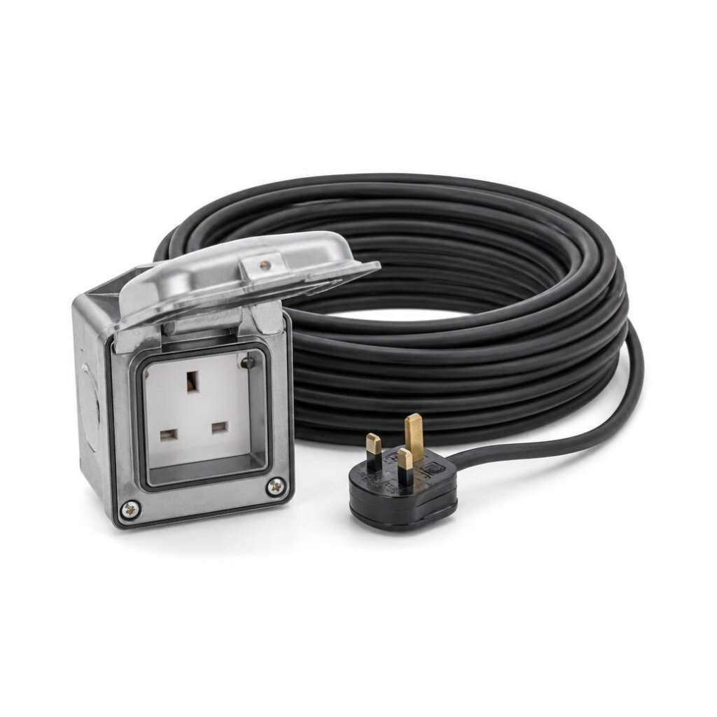 1G 13A METAL CLAD C/W 20M 70/0076 CABLE & PLUG TOP