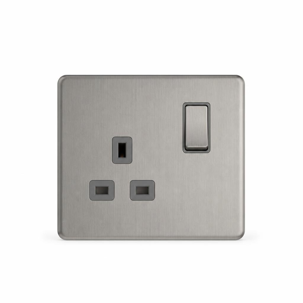 HAGER MUSE WGMS113S 13A 1G SWITCH SOCKET
