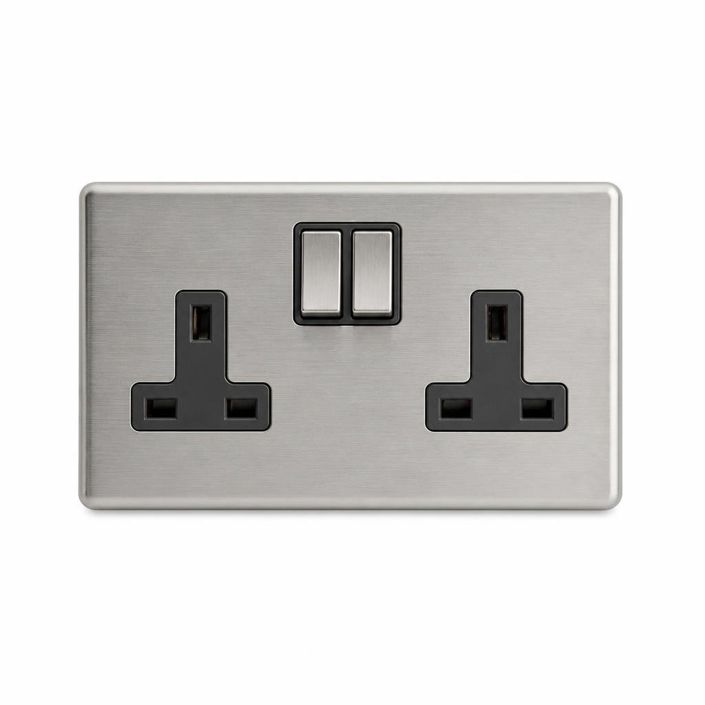 HAGER MUSE WGMS213S 13A 2G SWITCH SOCKET