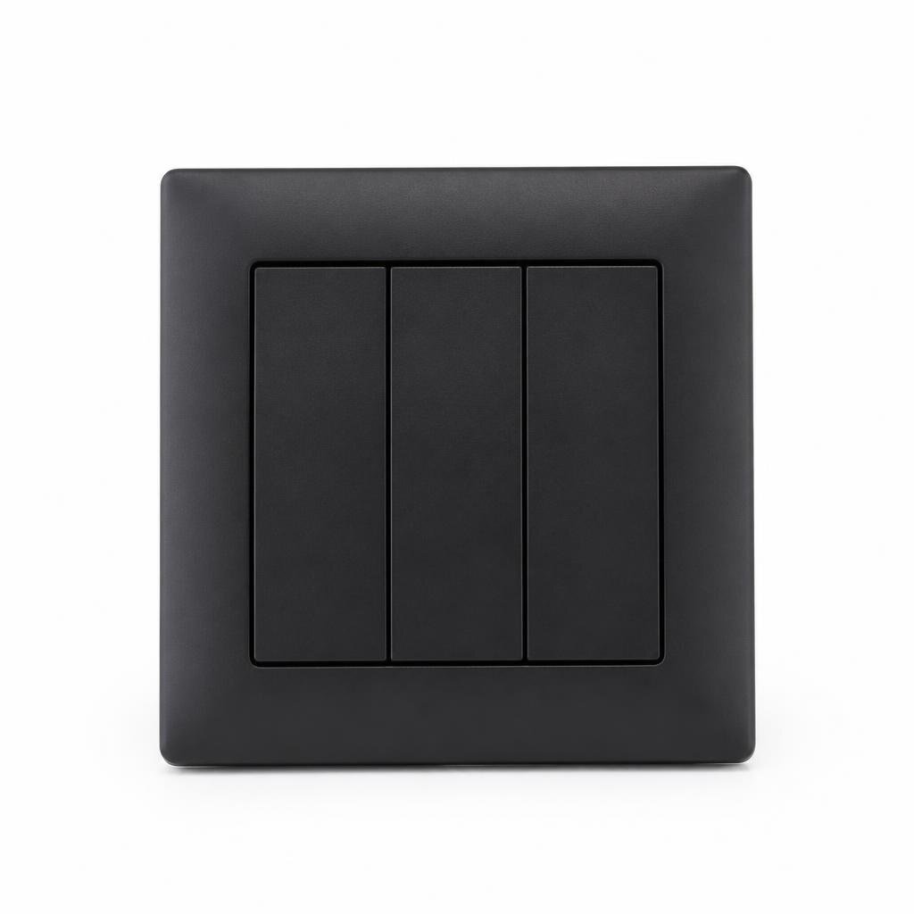 HAGER MUSE WGML131KB 3G 1W SWITCH (KNIGHT BLACK)