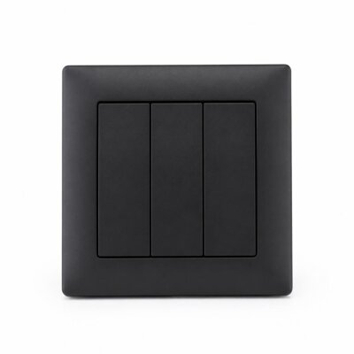 HAGER MUSE WGML131KB 3G 1W SWITCH (KNIGHT BLACK)
