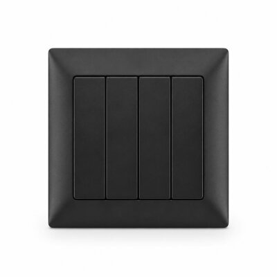 HAGER MUSE WGML141KB 4G 1W SWITCH (KNIGHT BLACK)