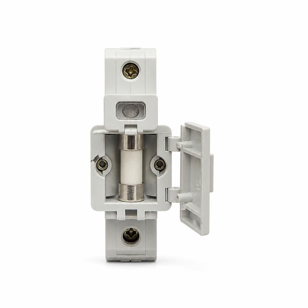 DLX 63A CUT OUT UNIT C/W MIRROR INDICATOR FUSE