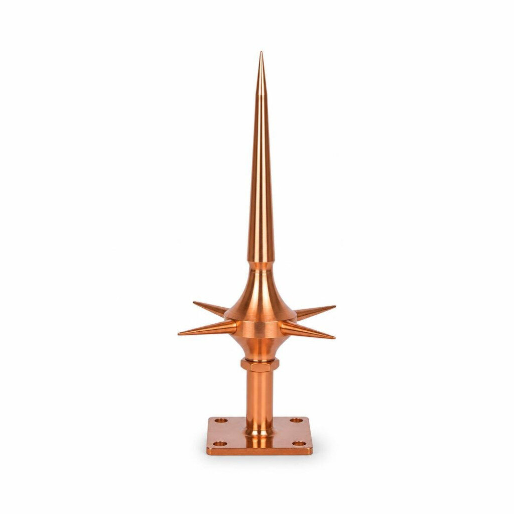 18" COPPER LIGHTNING ARRESTOR C/W BASE