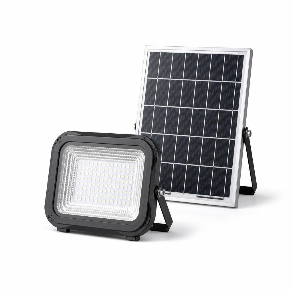 STAR IP44 100W D/L LED SOLAR EMERGENCY FLOOD LIGHT