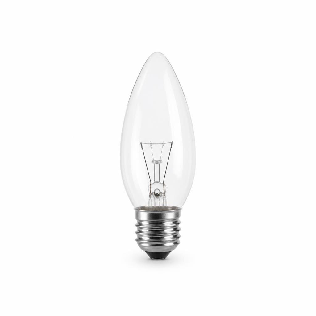 CHIYODA E27 25W CLEAR CANDLE BULB