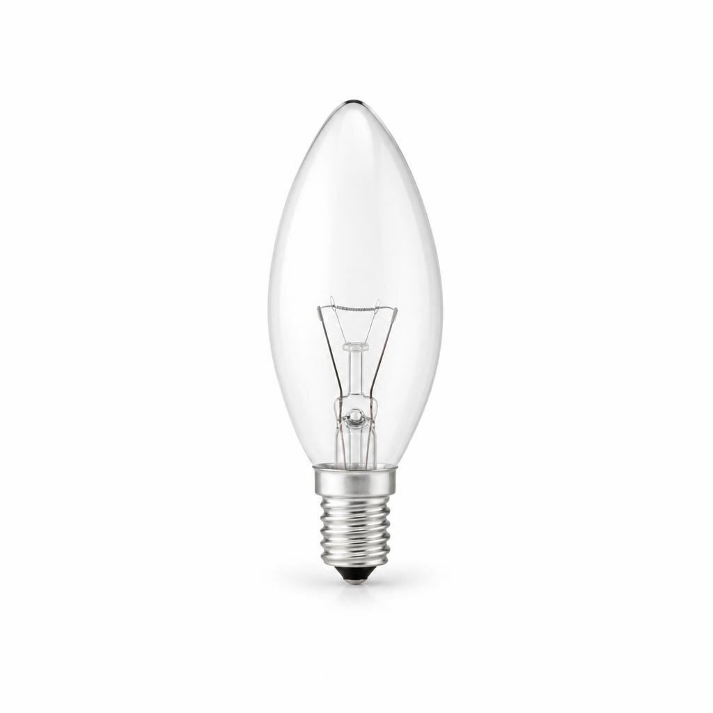 CHIYODA E27 40W CLEAR CANDLE BULB