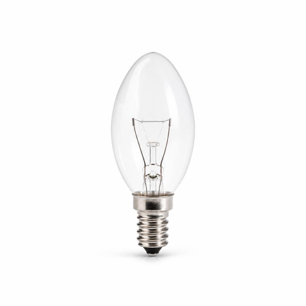 CHIYODA E14 25W CLEAR P/PONG BULB