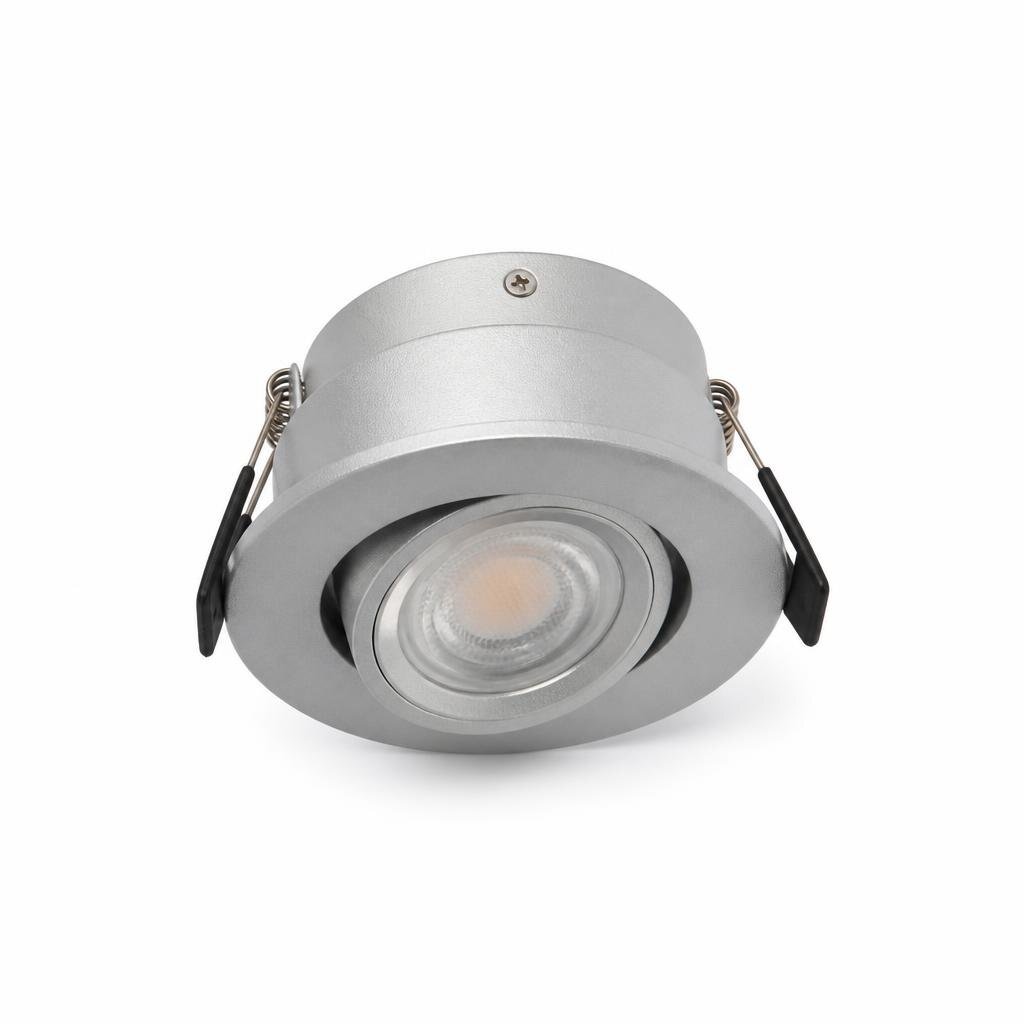 HOLISTRONIC 3W D/L LED EYEBALL SILVER CASING