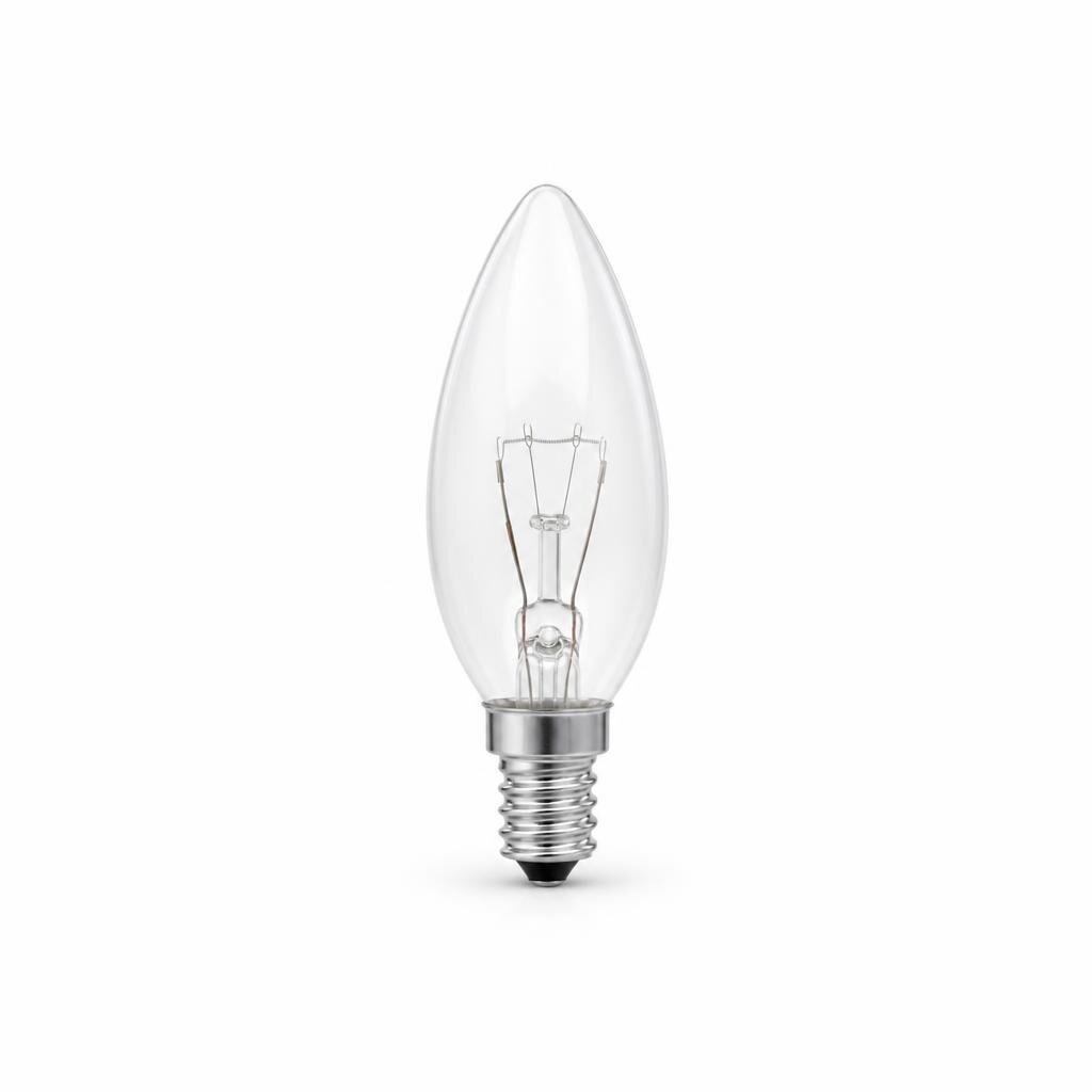 MIDEA E14 40W C35 CANDLE BULB - CLEAR