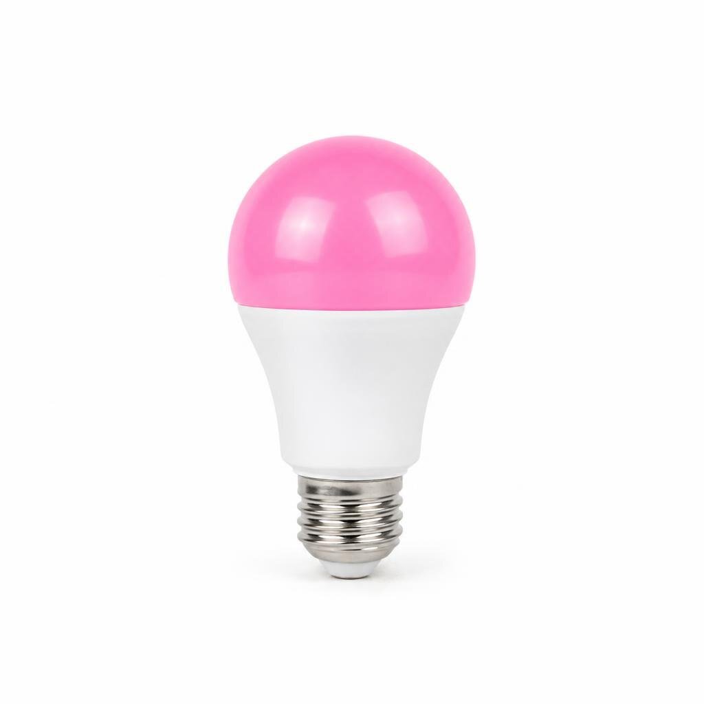 PEAK A50 E27 6W PINK LED COLOUR BULB