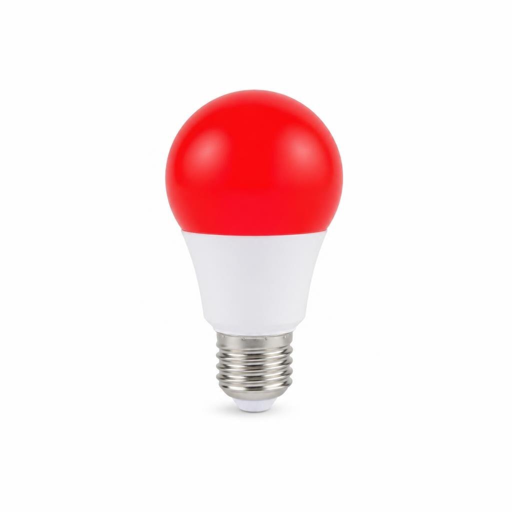PEAK A50 E27 6W RED LED COLOUR BULB