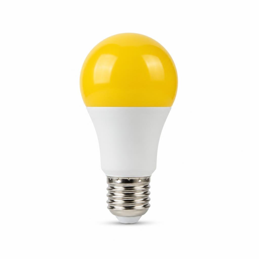 PEAK A50 E27 6W YELLOW LED COLOUR BULB
