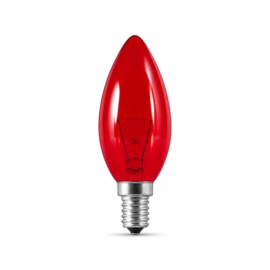 RED E12 8W CHILI BULB