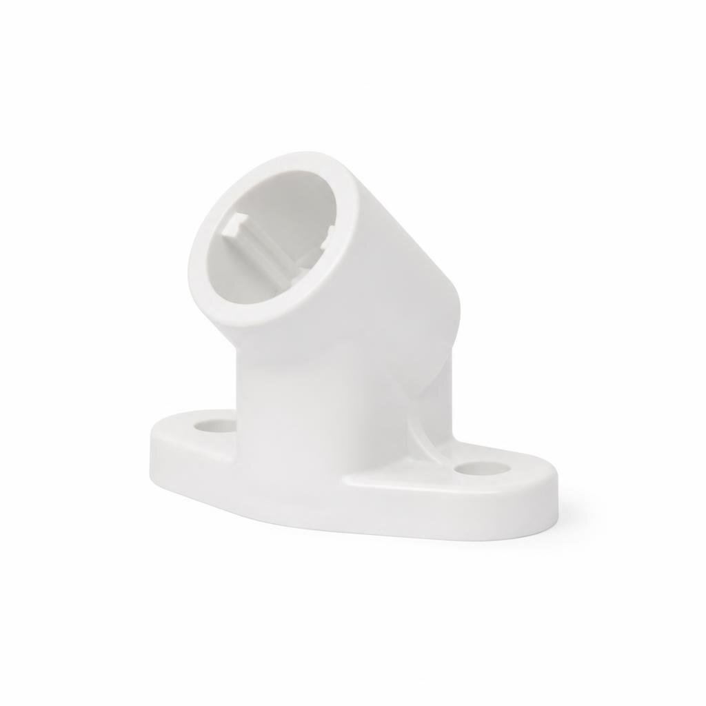 WS-0208 ES ANGLE BATTEN  HOLDER WHITE