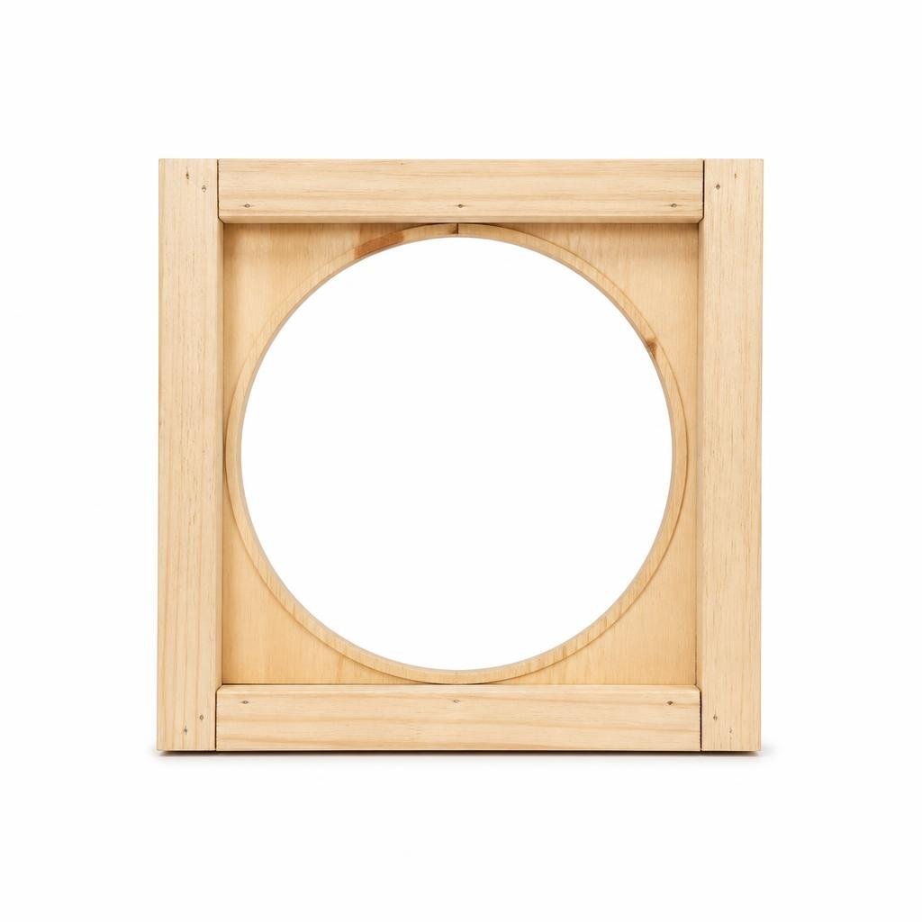 10" X 10" EXHAUST FAN FRAME - WOODEN