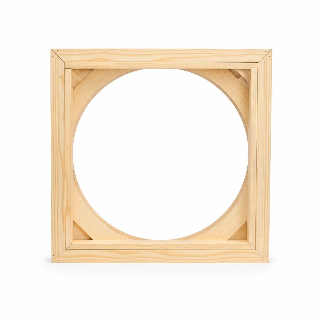 12" X 12" EXHAUST FAN FRAME - WOODEN