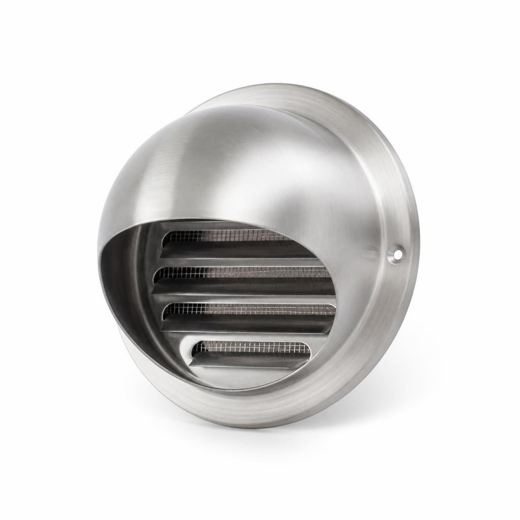 6" S/STEEL WALL VENT CAP