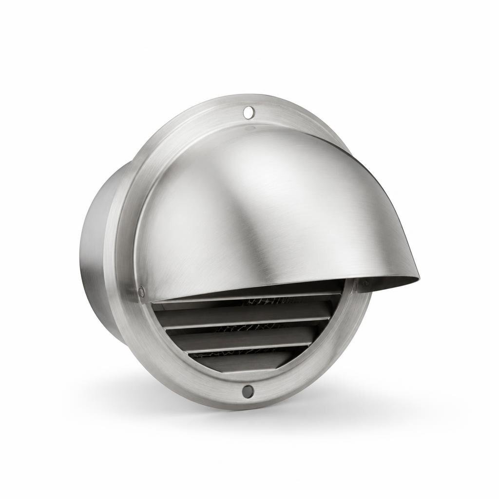 4" S/STEEL WALL VENT CAP